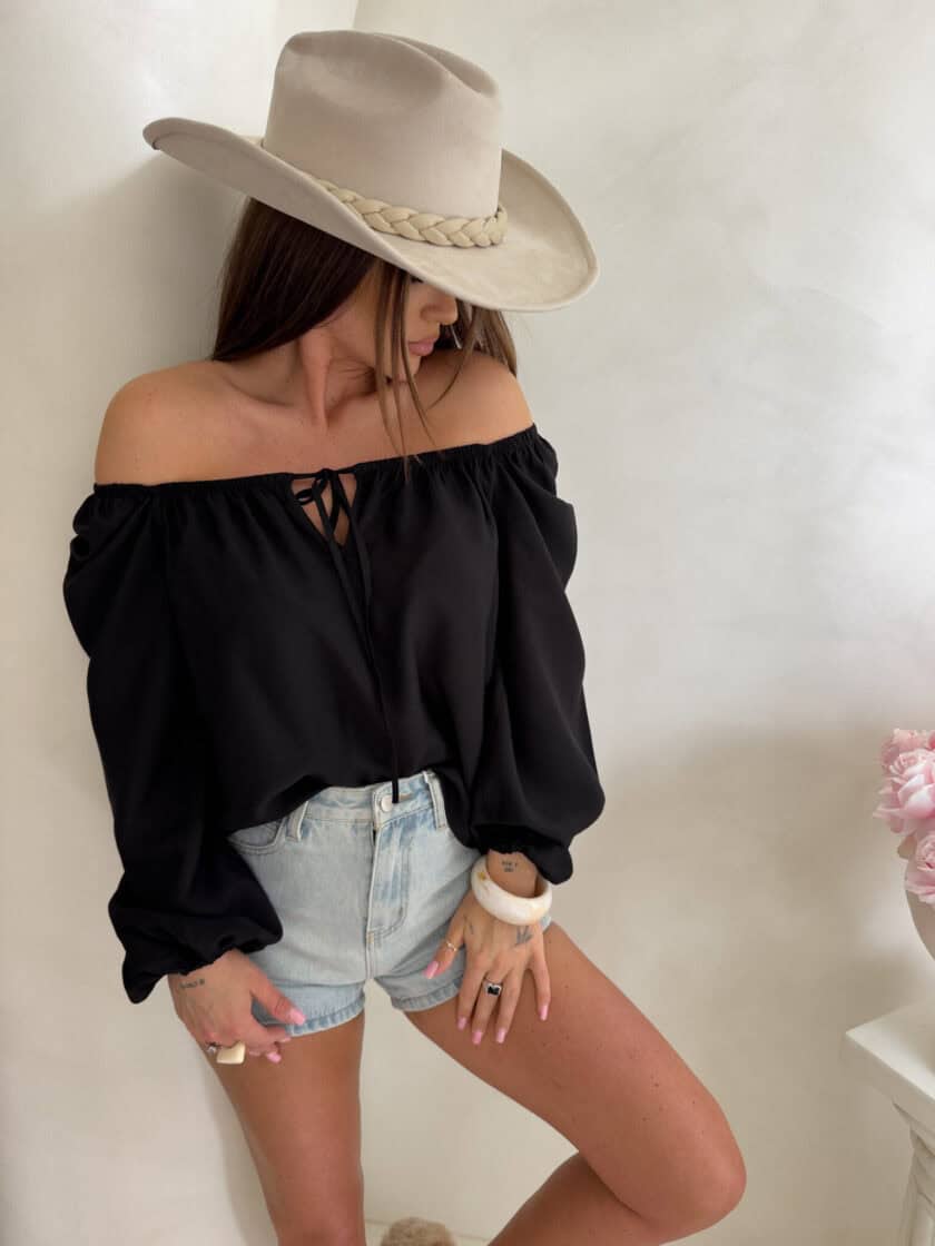 Bluzka LAURA – czarna - obrazek 9