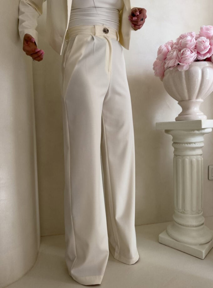 Spodnie CATI - ecru