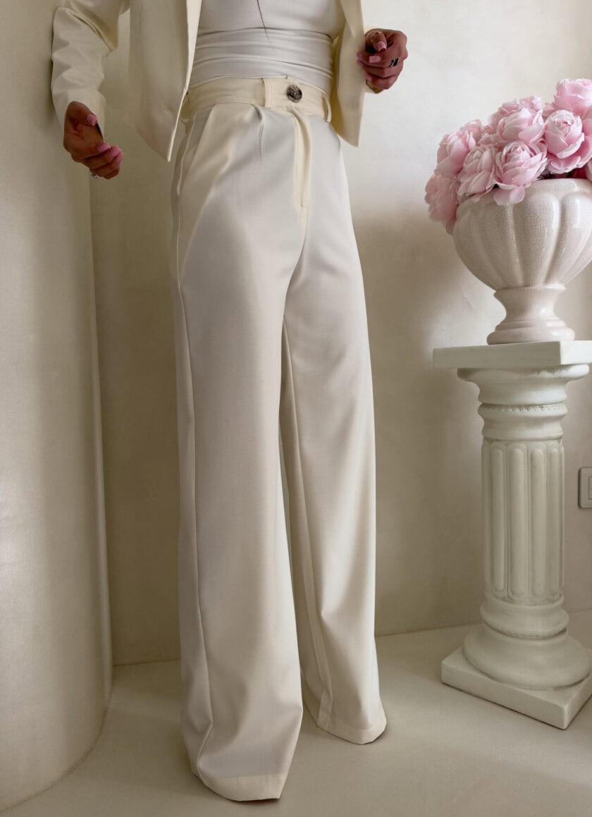 Spodnie CATI - ecru