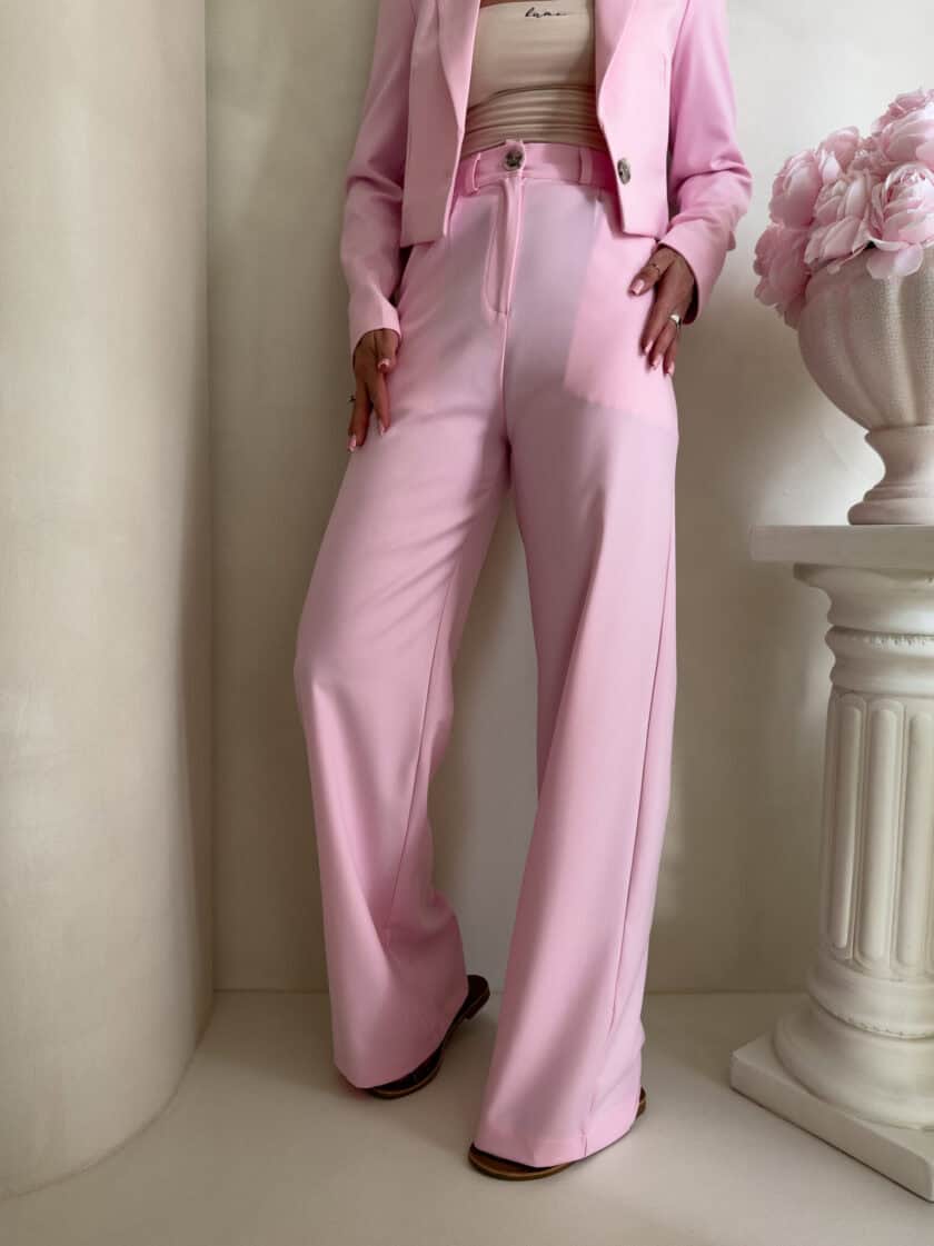 Spodnie CATI - różowe - obrazek 4