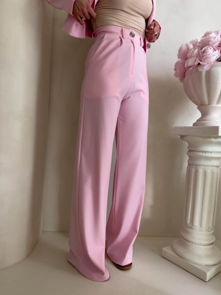 Spodnie CATI - różowe - obrazek 11