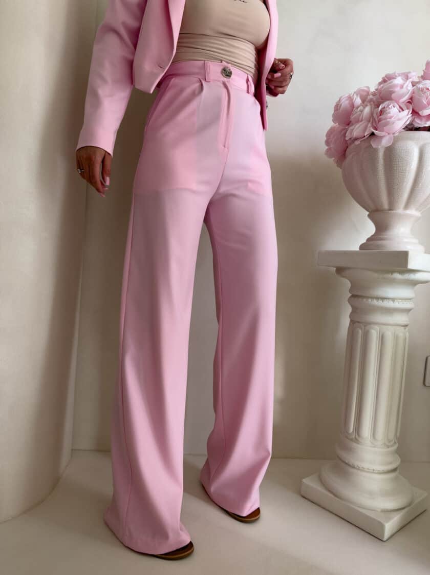 Spodnie CATI - różowe - obrazek 14