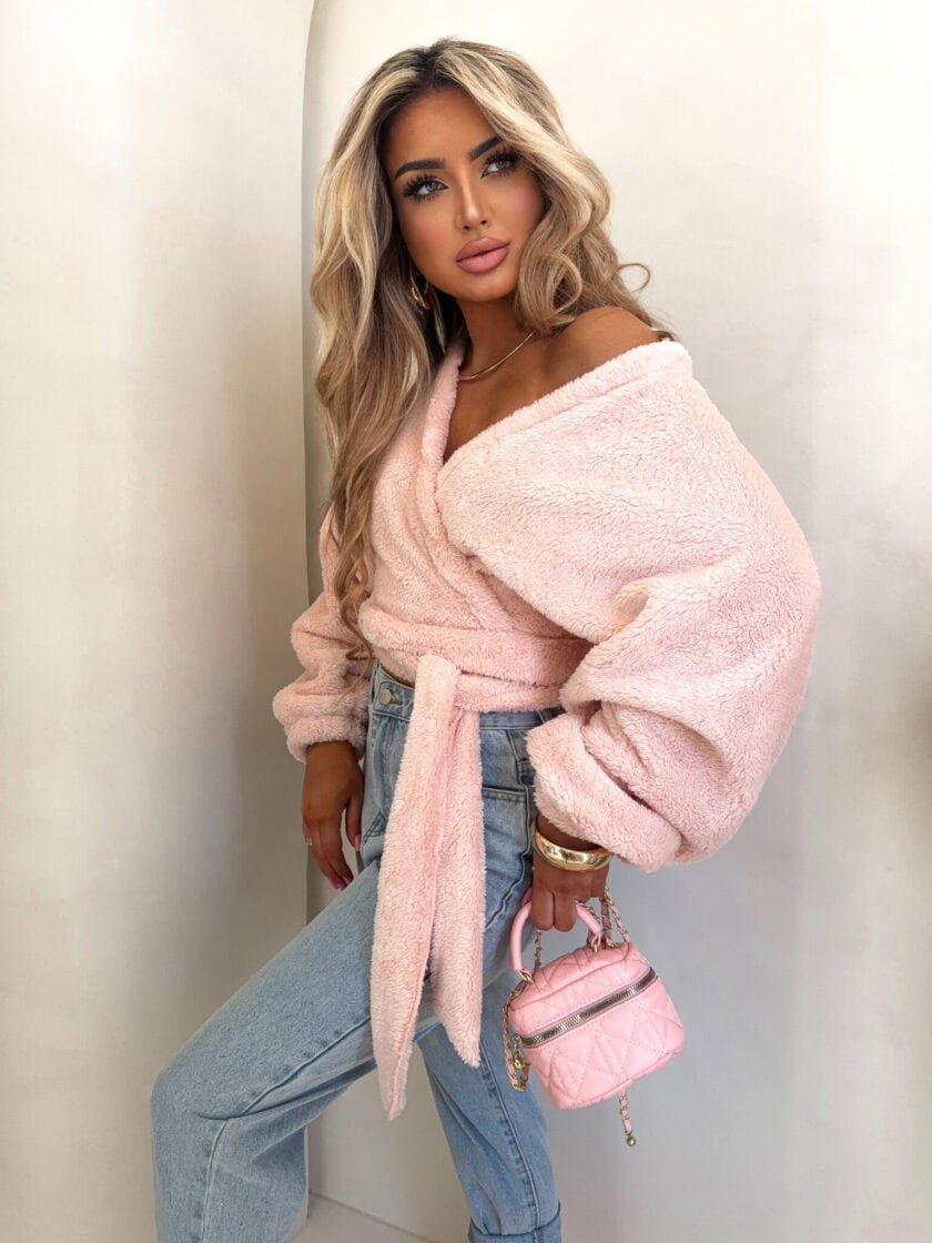 Bluzka KAIRA TEDDY – różowy