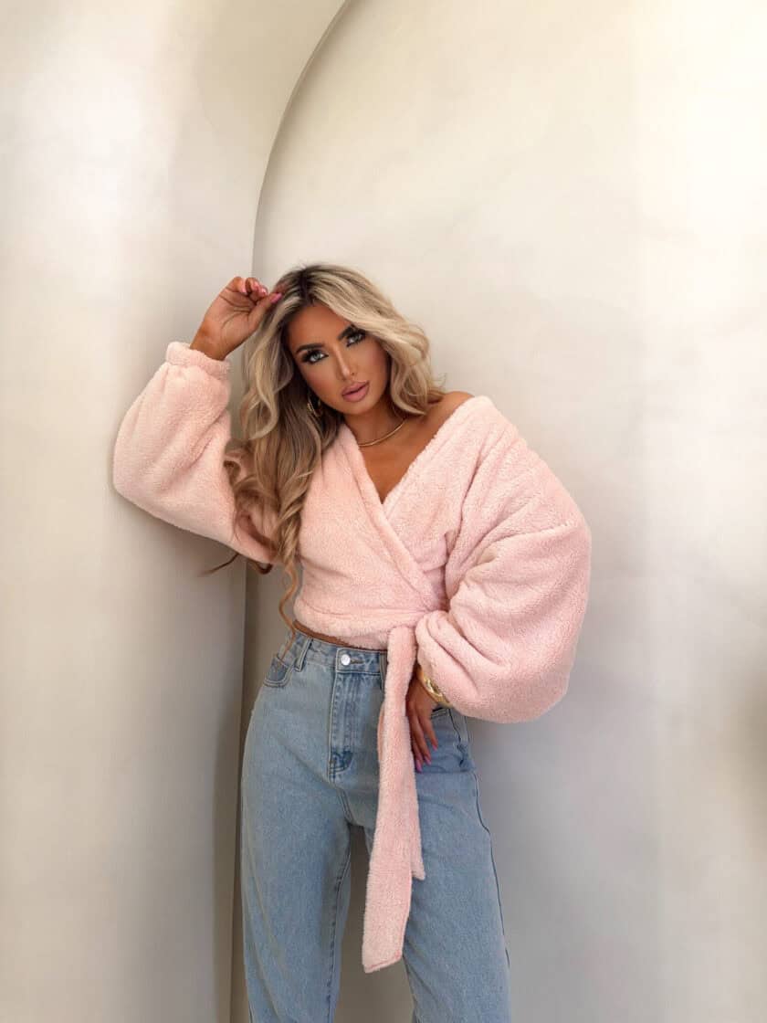 Bluzka KAIRA TEDDY – różowy - obrazek 3