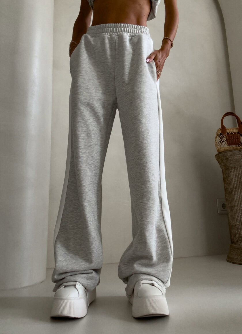 Spodnie LAMPAS - szary melanż - obrazek 5