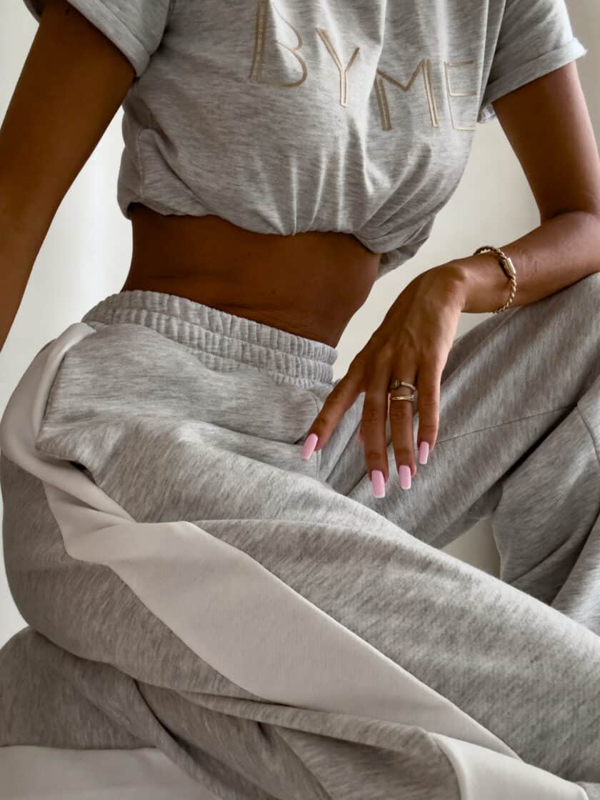 Spodnie LAMPAS - szary melanż - obrazek 4