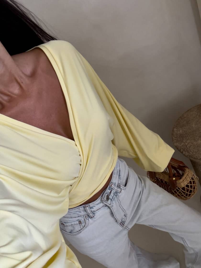 Bluzka KAIRA – bananowa - obrazek 9