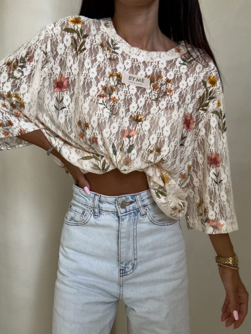 Bluzka MARMARIS koronka – łączka - obrazek 11