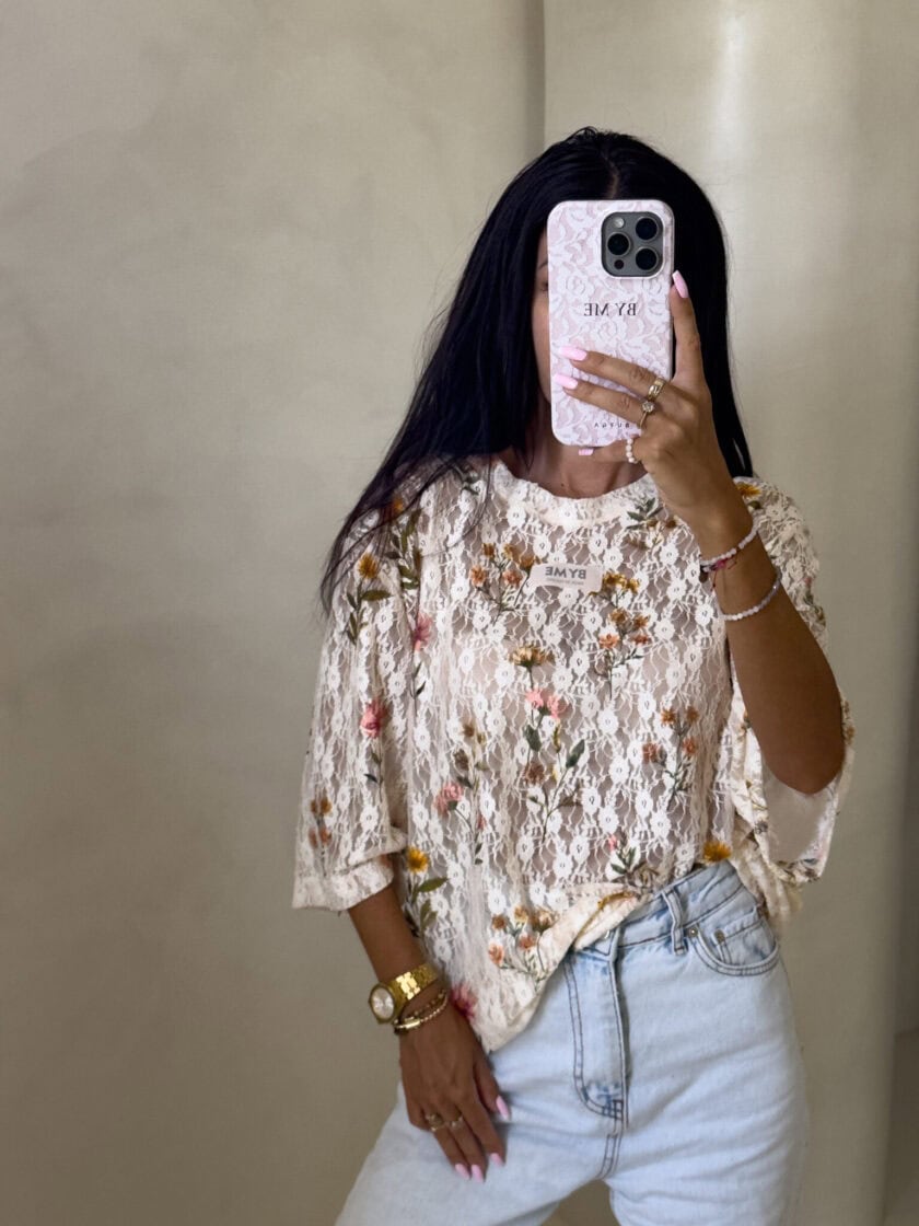 Bluzka MARMARIS koronka – łączka - obrazek 3