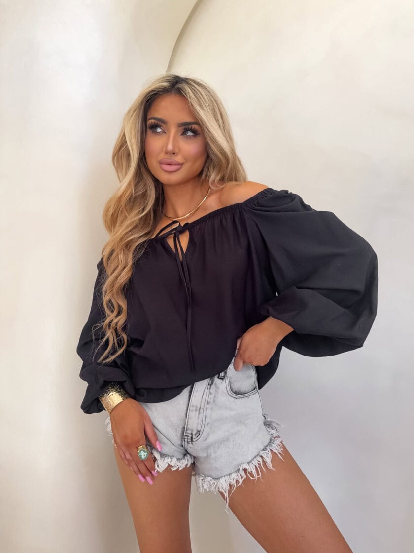 Bluzka LAURA – czarna - obrazek 8