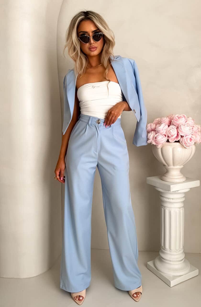 Spodnie CATI - błękitne - obrazek 5