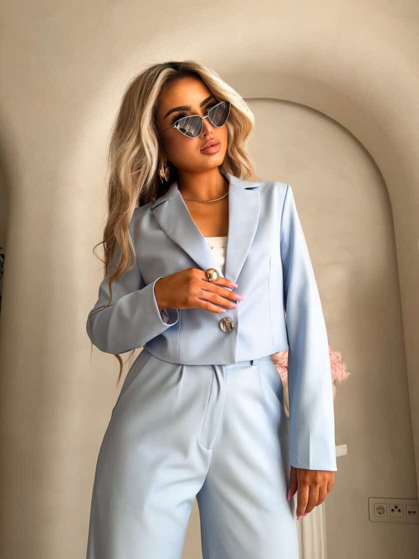 Spodnie CATI - błękitne - obrazek 7