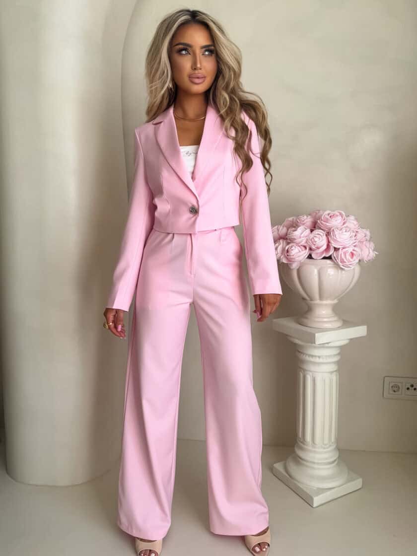 Spodnie CATI - różowe - obrazek 6