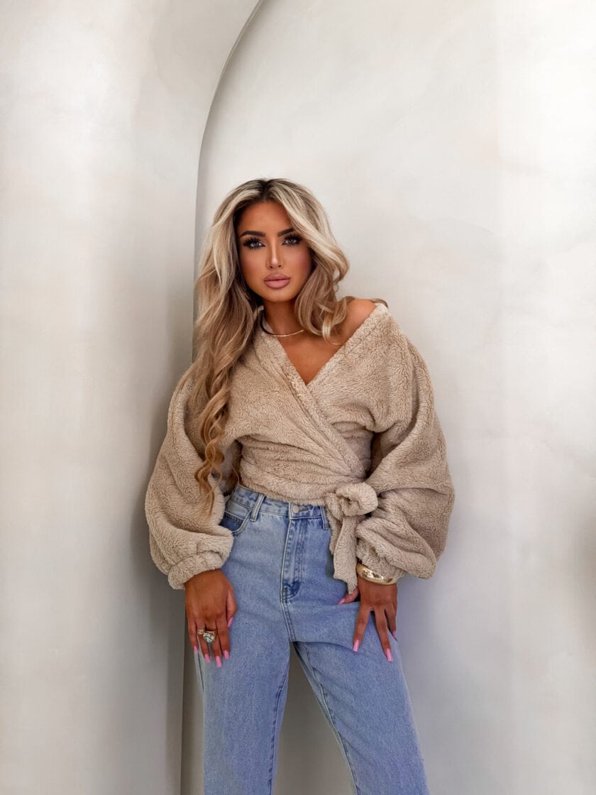 Bluzka KAIRA TEDDY – beżowy - obrazek 9