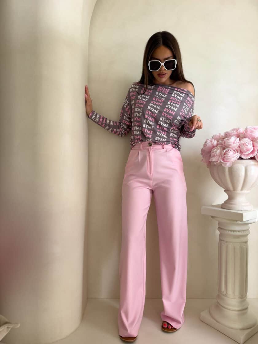 Bluzka MATTE – różowa - obrazek 3