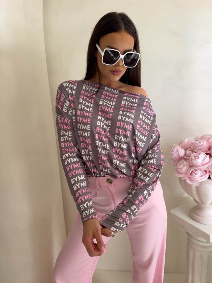 Bluzka MATTE – różowa - obrazek 4