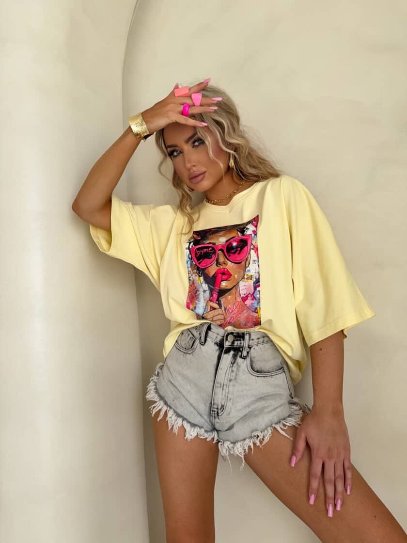 T-shirt PINK - bananowy - obrazek 3