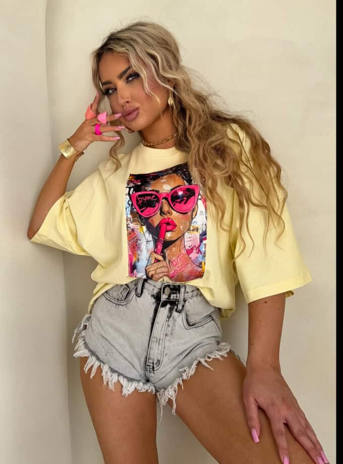 T-shirt PINK - bananowy