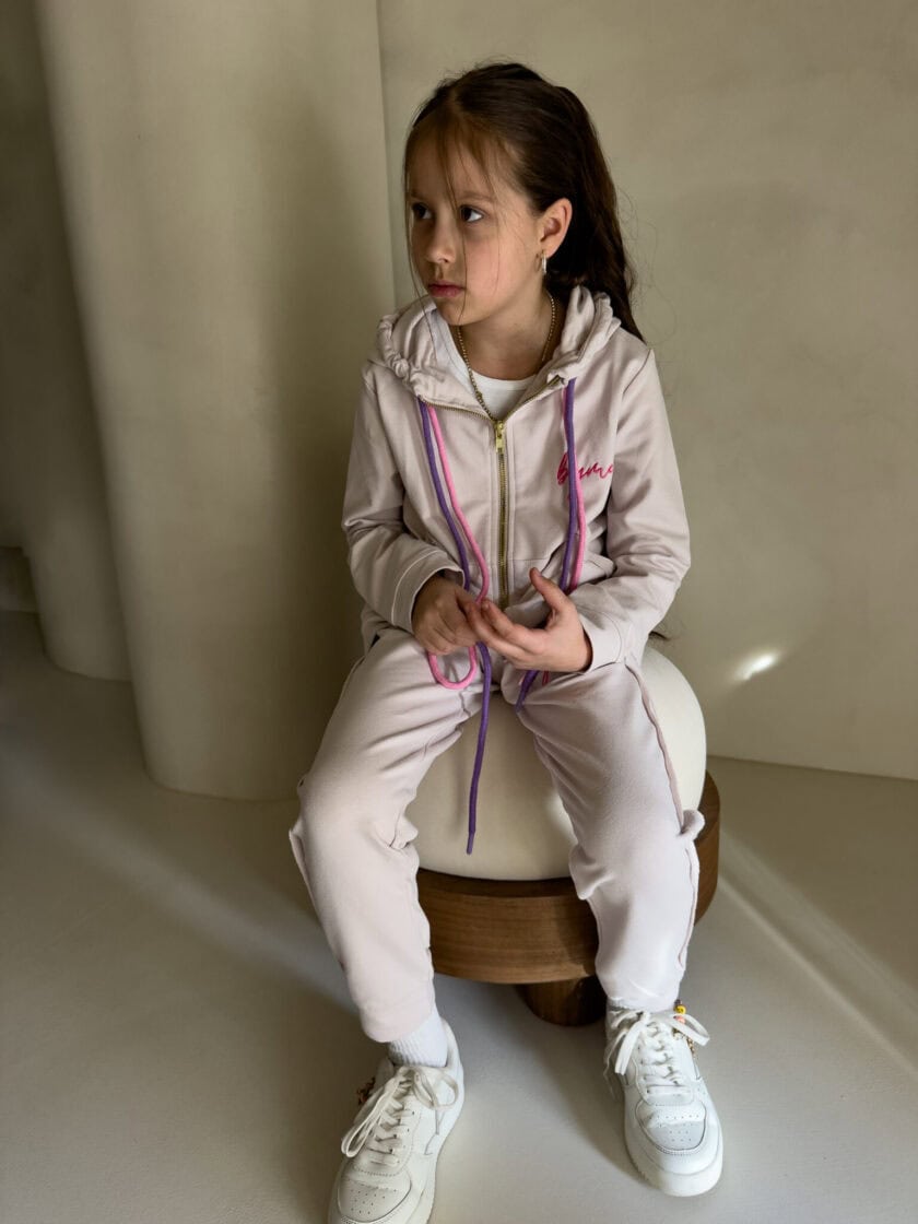 Komplet dziecięcy GIRL  – beżowy - obrazek 12