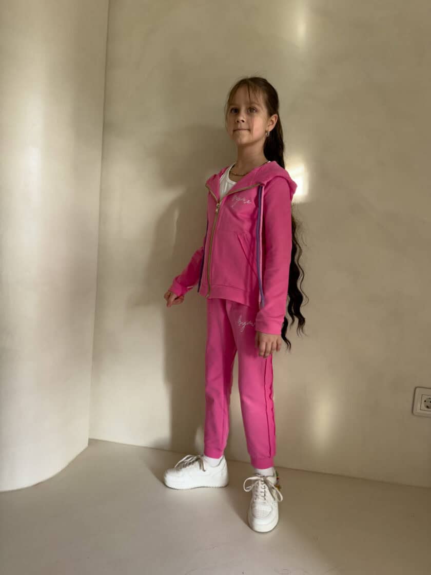 Komplet dziecięcy GIRL – mocny róż - obrazek 7