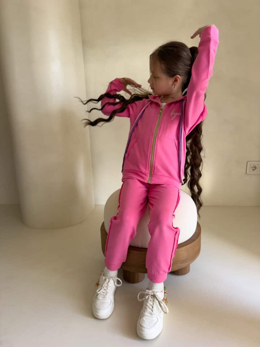 Komplet dziecięcy GIRL – mocny róż - obrazek 8