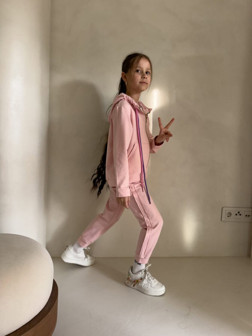 Komplet dziecięcy GIRL – jasny róż - obrazek 5