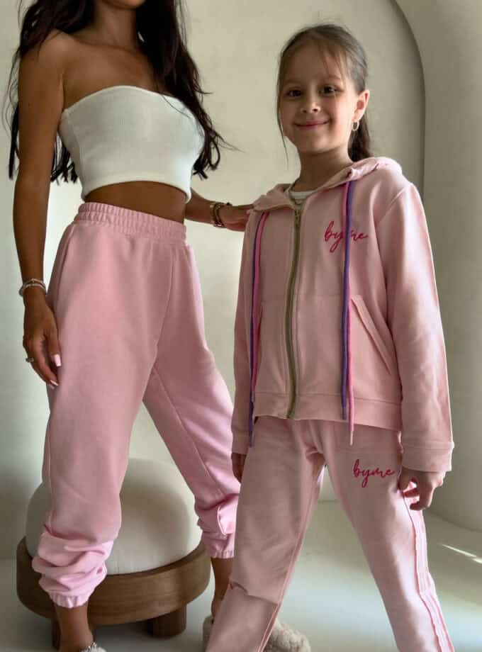 Komplet dziecięcy GIRL – jasny róż