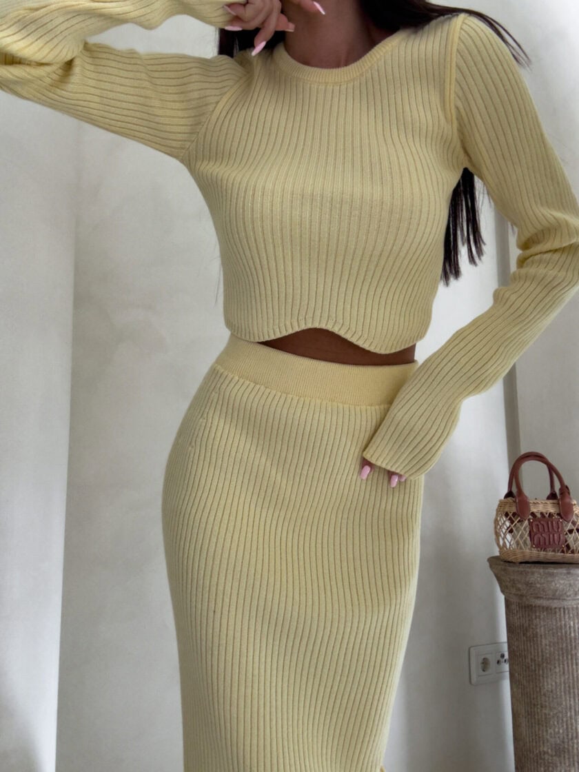 Komplet MELBOURNE – bananowy - obrazek 7