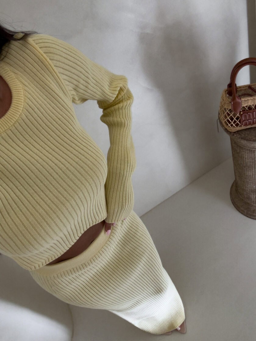 Komplet MELBOURNE – bananowy - obrazek 4