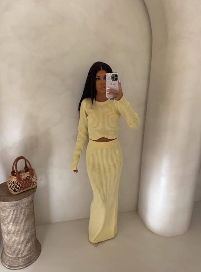 Komplet MELBOURNE – bananowy