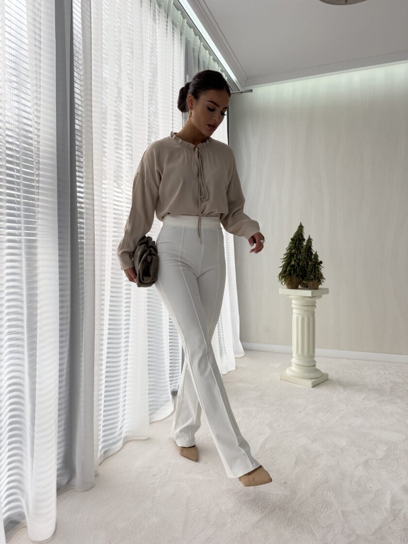 Bluzka ELEGANT - jasny beż - obrazek 13