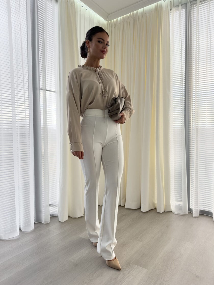 Bluzka ELEGANT - jasny beż - obrazek 18