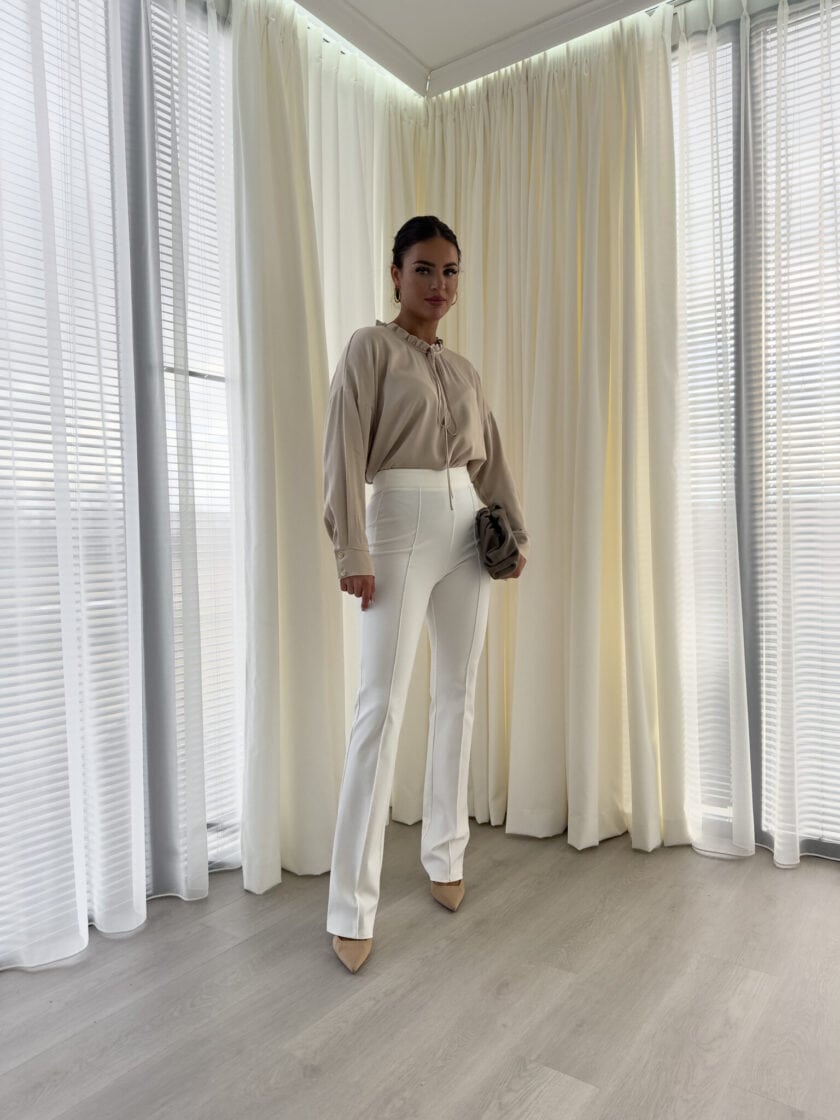 Bluzka ELEGANT - jasny beż - obrazek 14