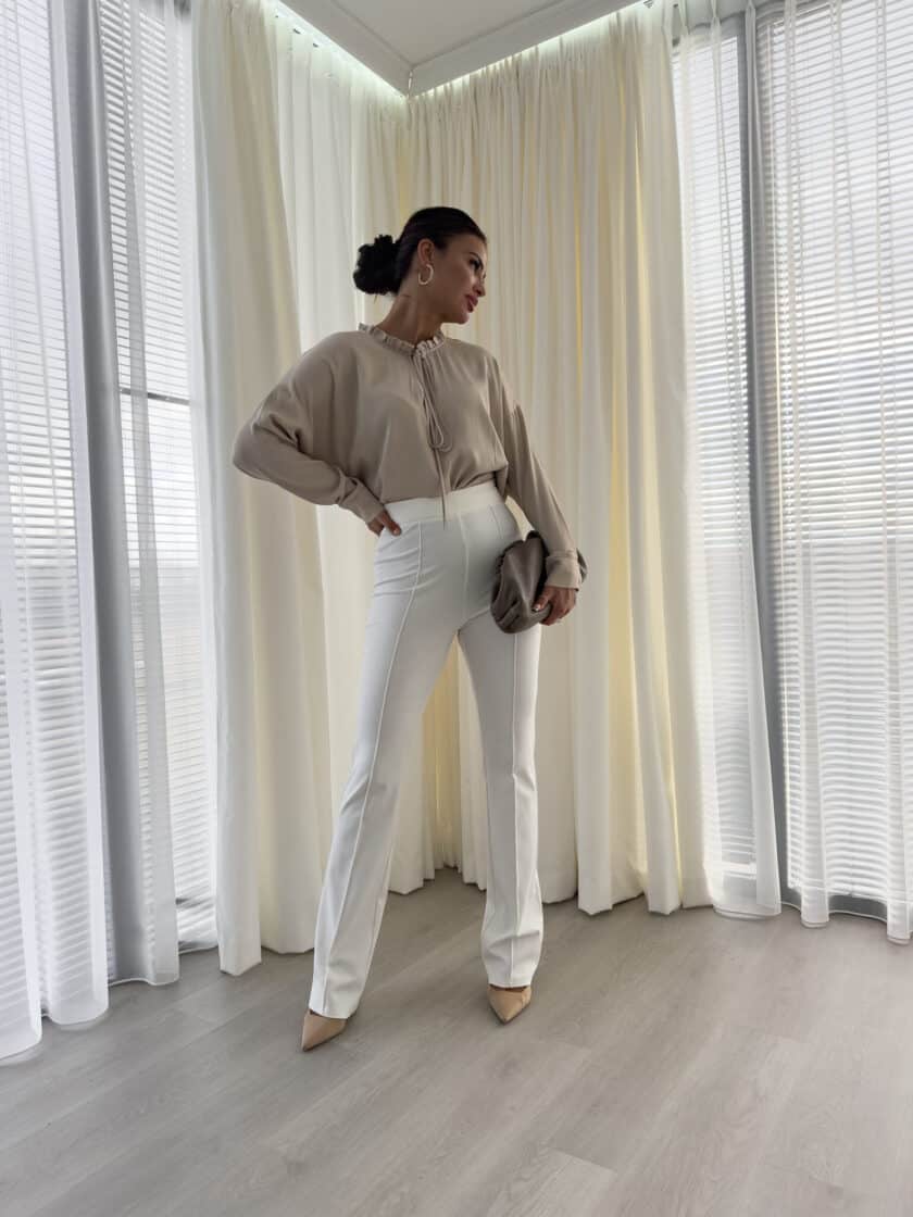 Bluzka ELEGANT - jasny beż - obrazek 12