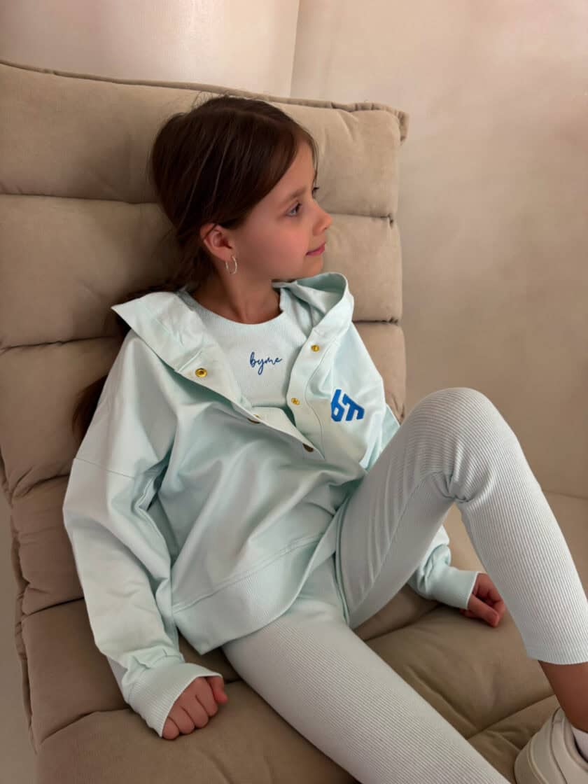 Komplet dziecięcy LAKI – miętowy - obrazek 4