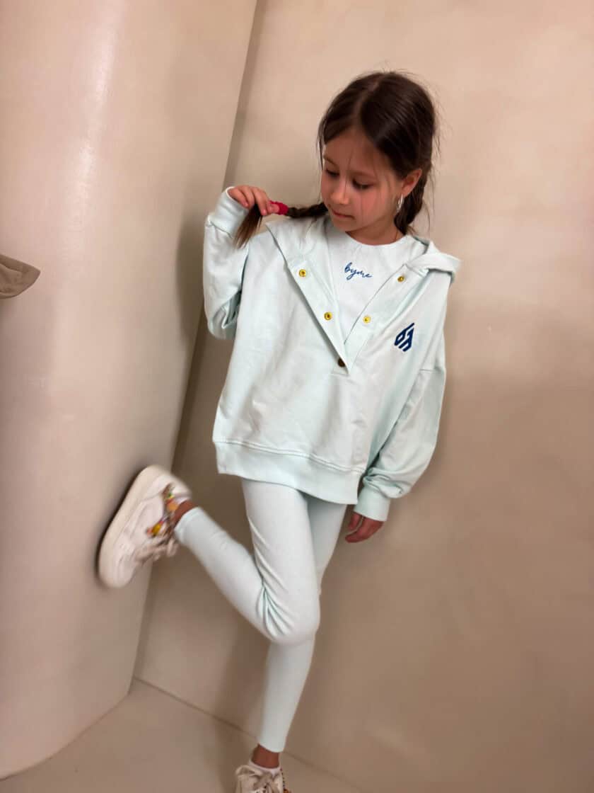 Komplet dziecięcy LAKI – miętowy - obrazek 3