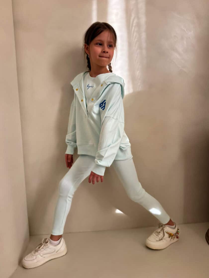 Komplet dziecięcy LAKI – miętowy - obrazek 5