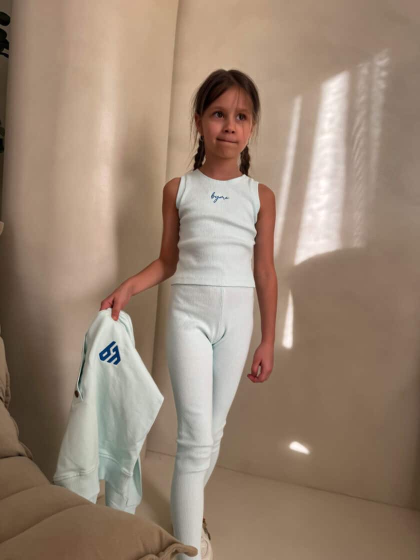 Komplet dziecięcy LAKI – miętowy - obrazek 6