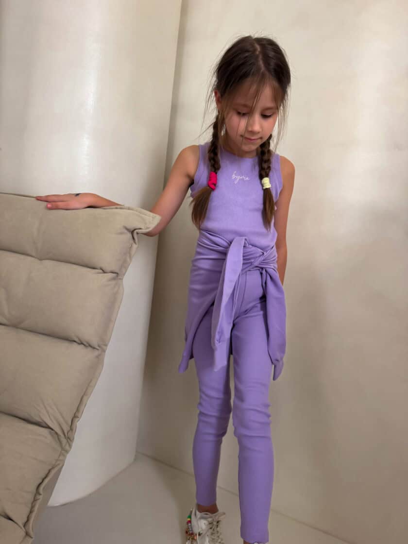 Komplet dziecięcy LAKI – fiolet - obrazek 6