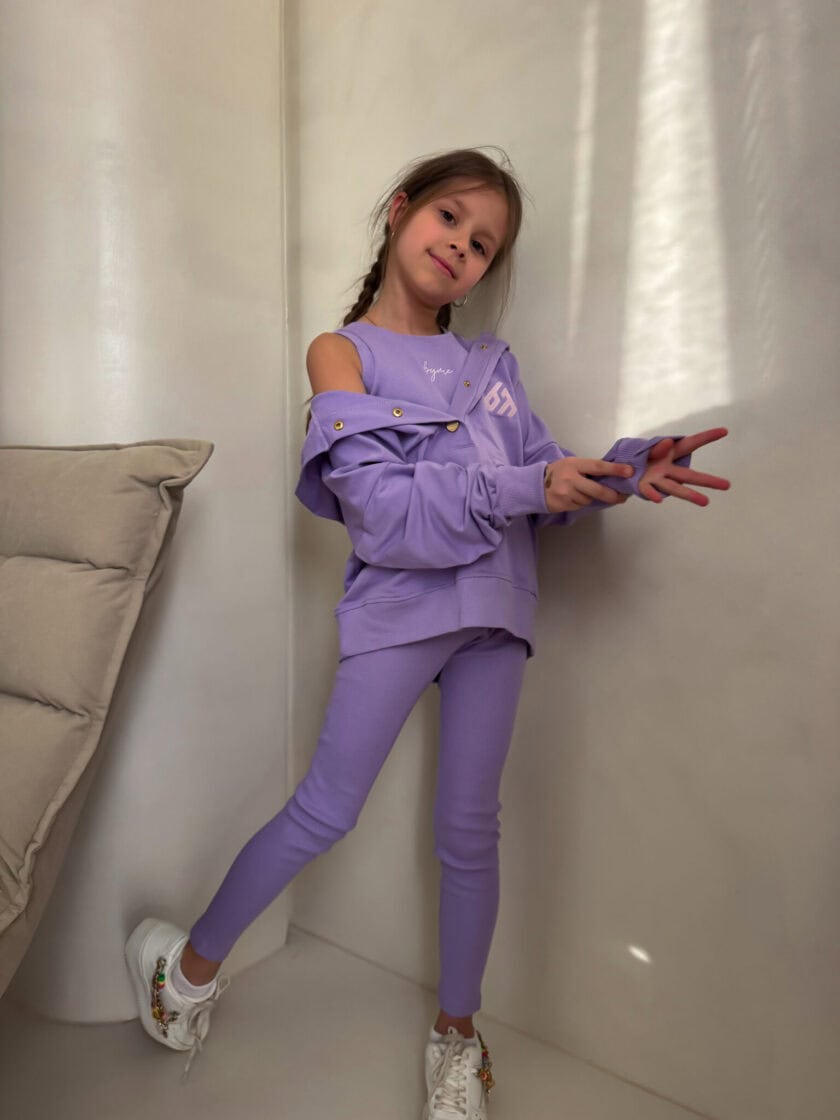 Komplet dziecięcy LAKI – fiolet - obrazek 8