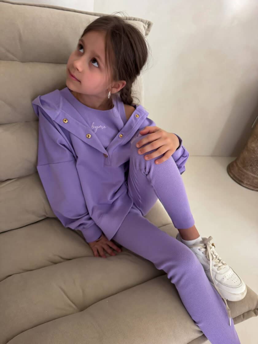 Komplet dziecięcy LAKI – fiolet - obrazek 10