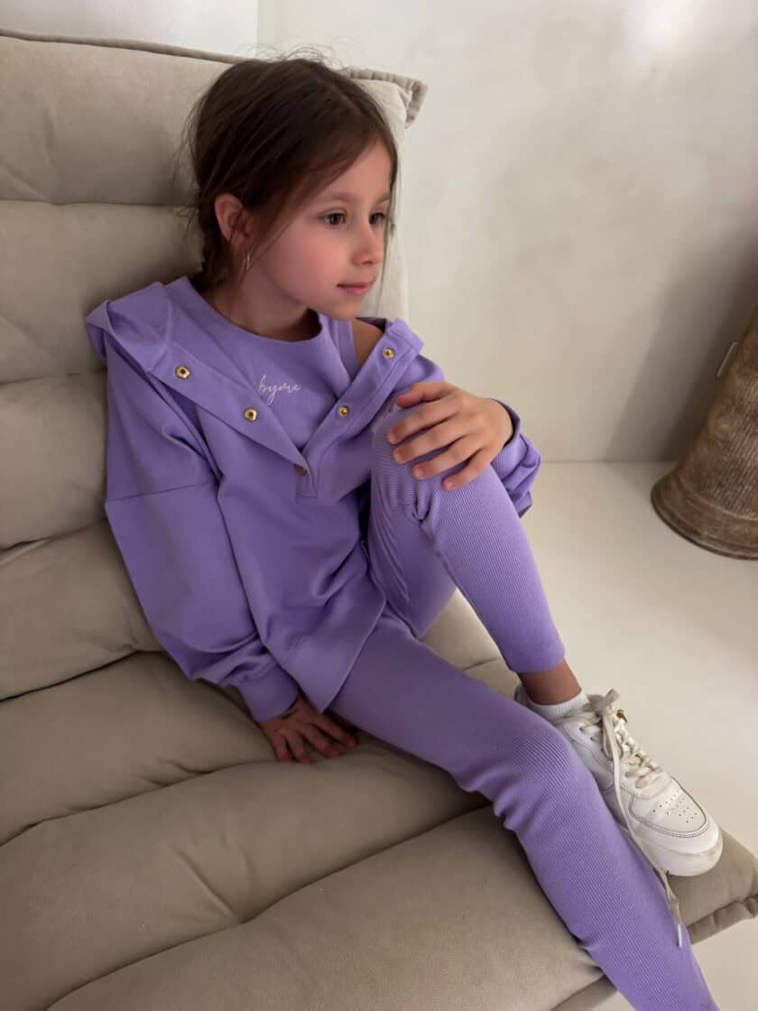 Komplet dziecięcy LAKI – fiolet - obrazek 11