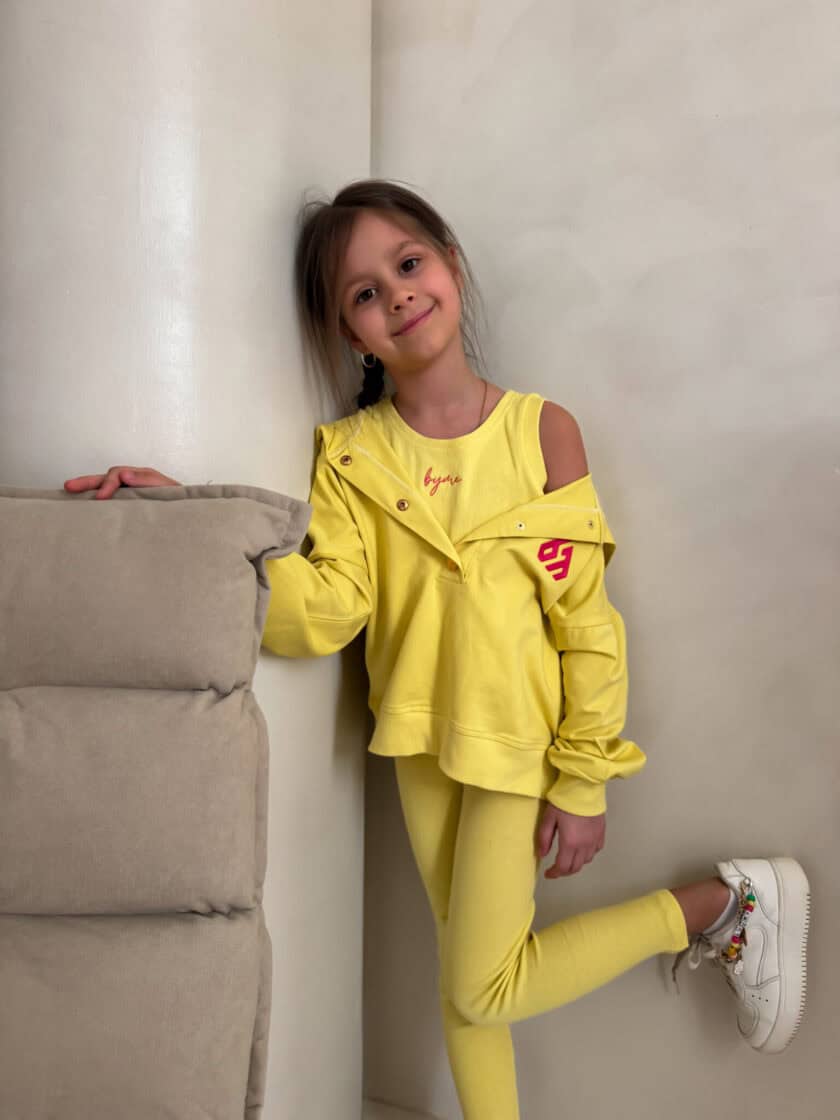 Komplet dziecięcy LAKI – limonka