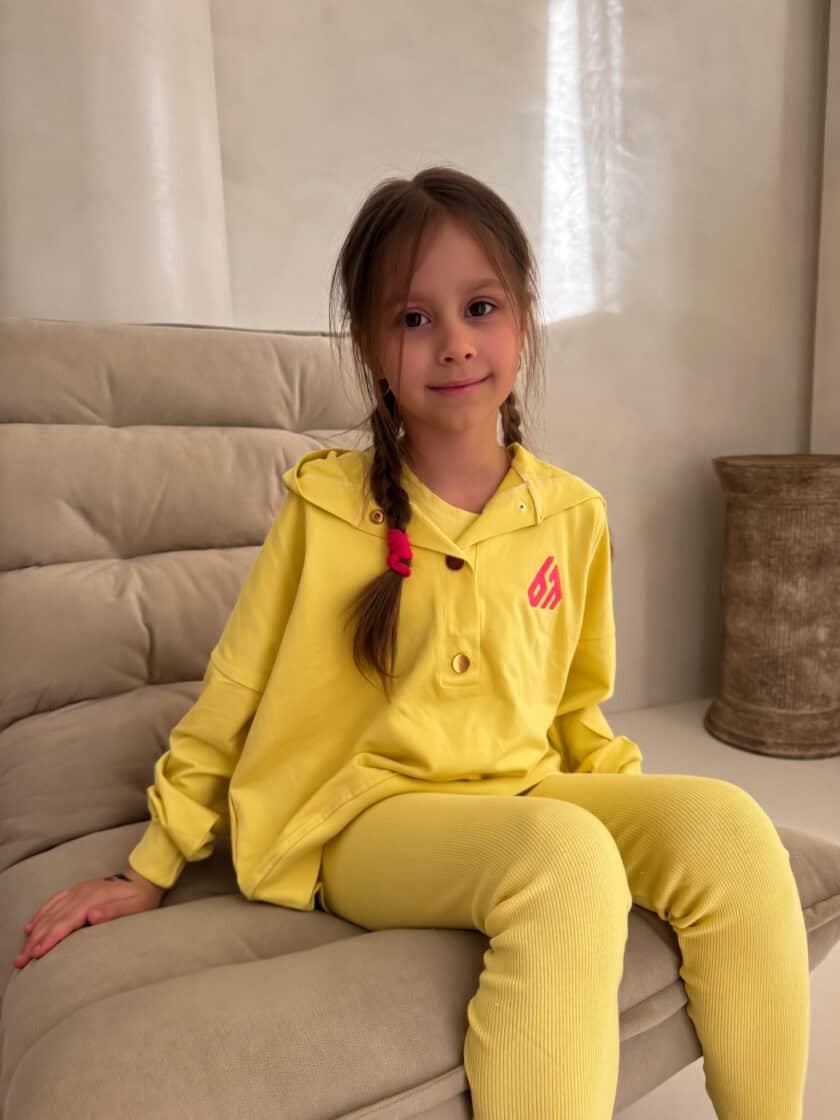 Komplet dziecięcy LAKI – limonka - obrazek 2