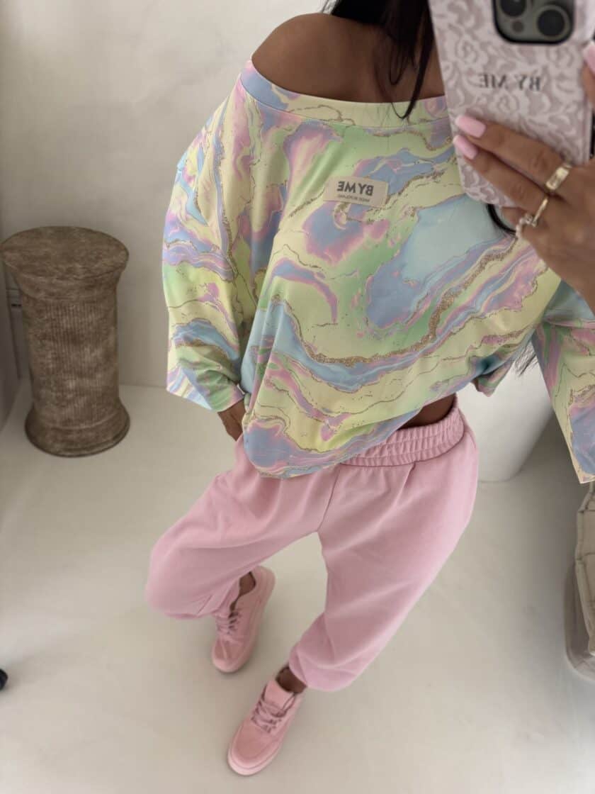 Bluzka MARMARIS print marmurek - zapp