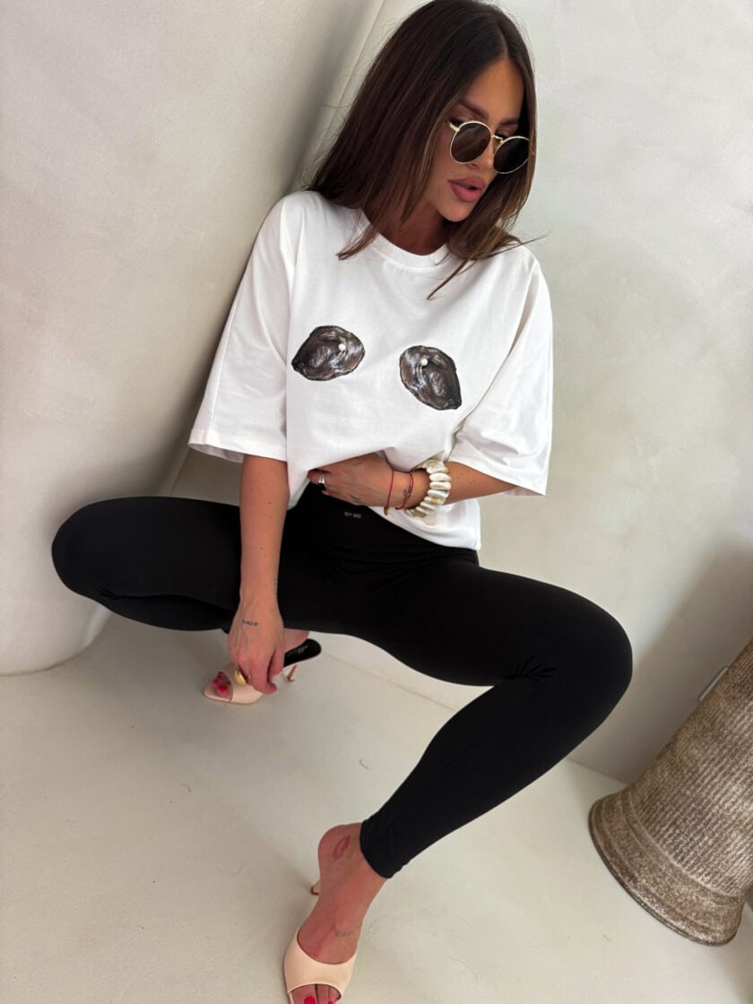 T-shirt MUSSELS - ecru - obrazek 5