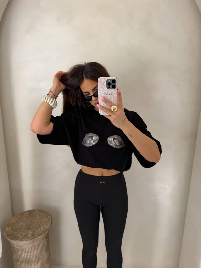 T-shirt MUSSELS - czarny - obrazek 7