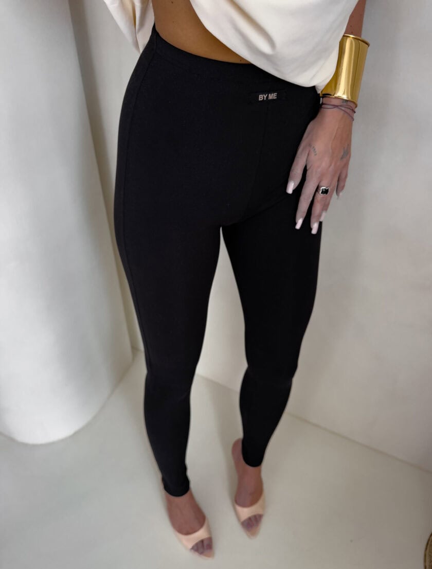 Legginsy KANELLA - czarne - obrazek 4