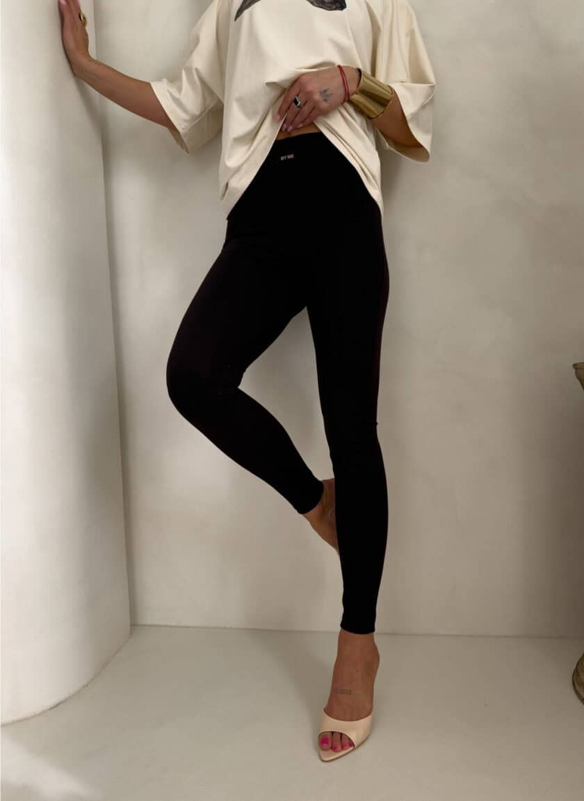 Legginsy KANELLA - czarne - obrazek 3