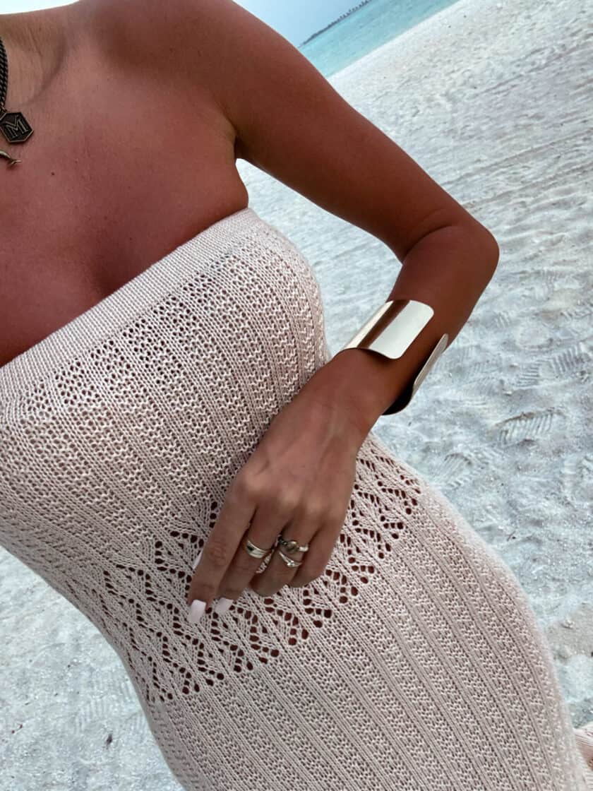 Sukienka LAGUNA - jasny beż - obrazek 6